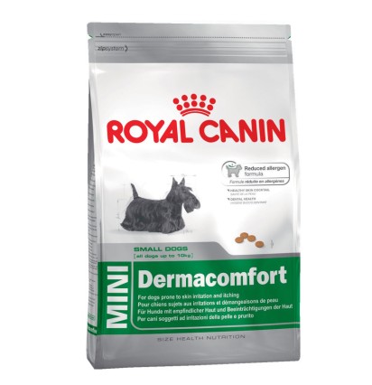 Royal Canin Mini Dermacomfort сухой корм для мелких собак с чувствительной кожей 1 кг. 
